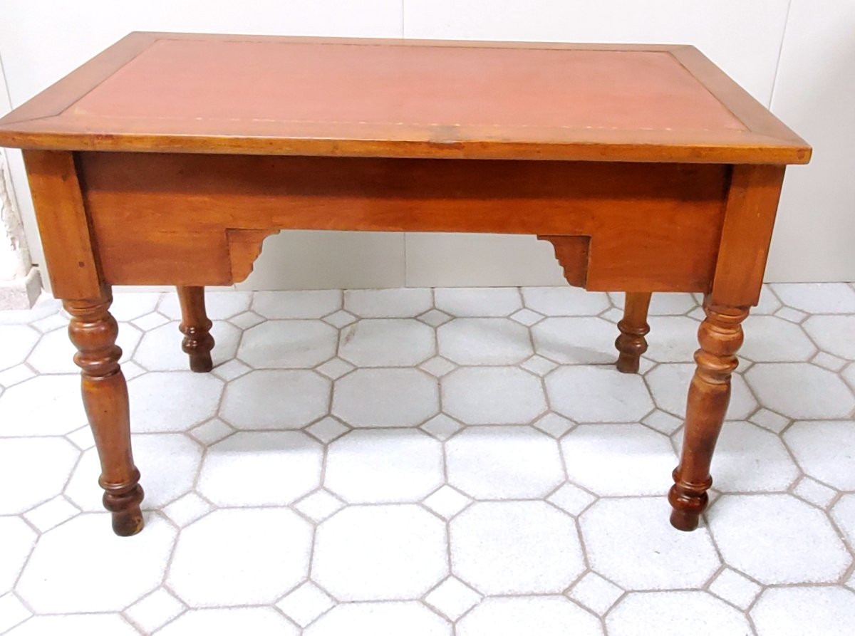 Bureau ancien Louis Philippe en merisier-photo-4