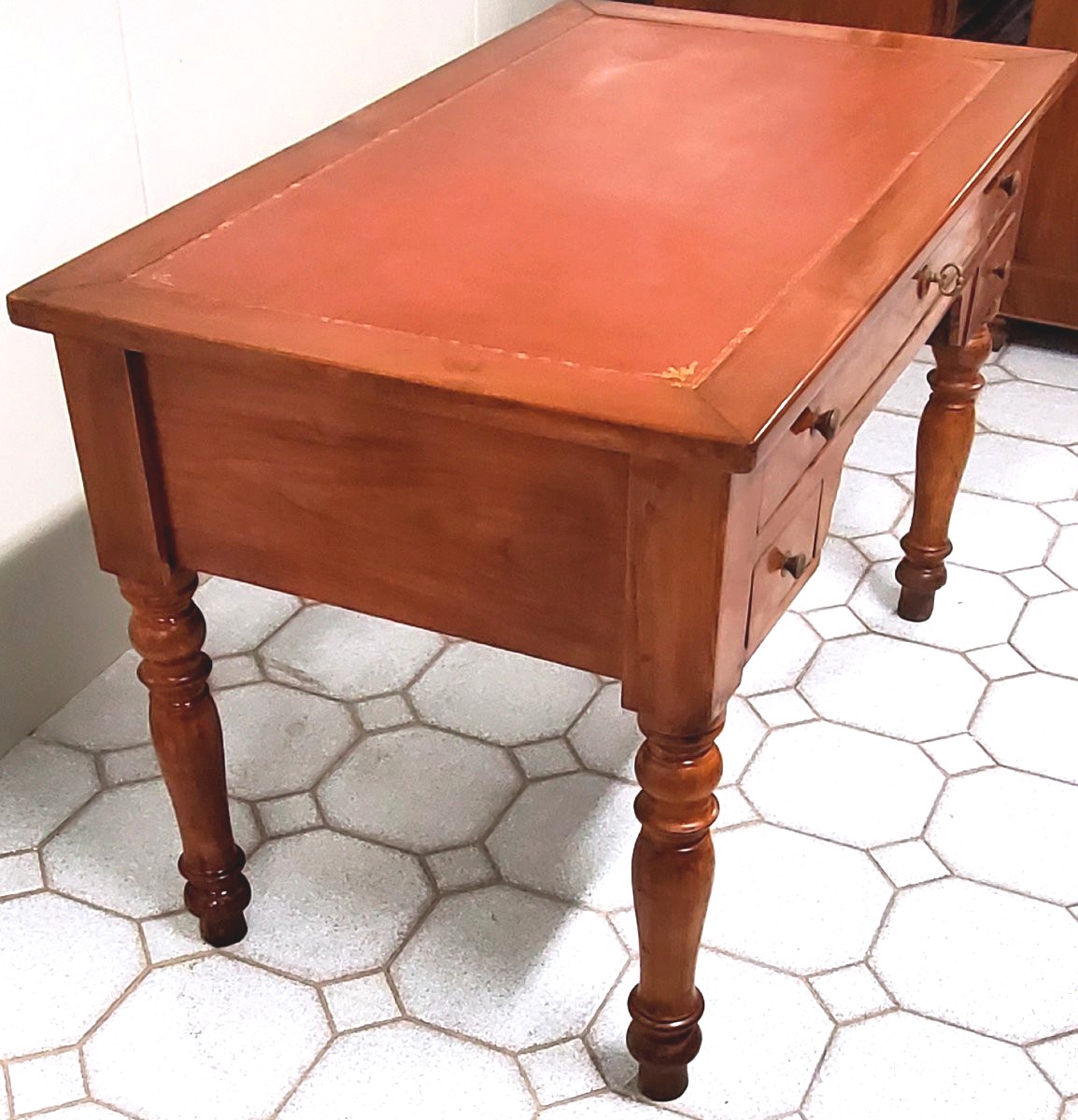 Bureau ancien Louis Philippe en merisier-photo-6