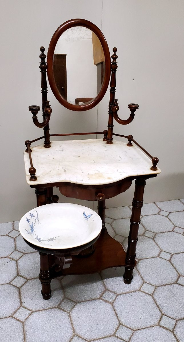 Antique Louis Philippe Dressing Table-photo-3