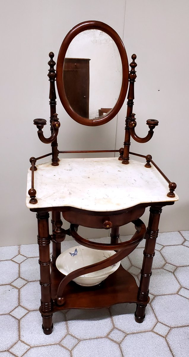 Antique Louis Philippe Dressing Table-photo-4