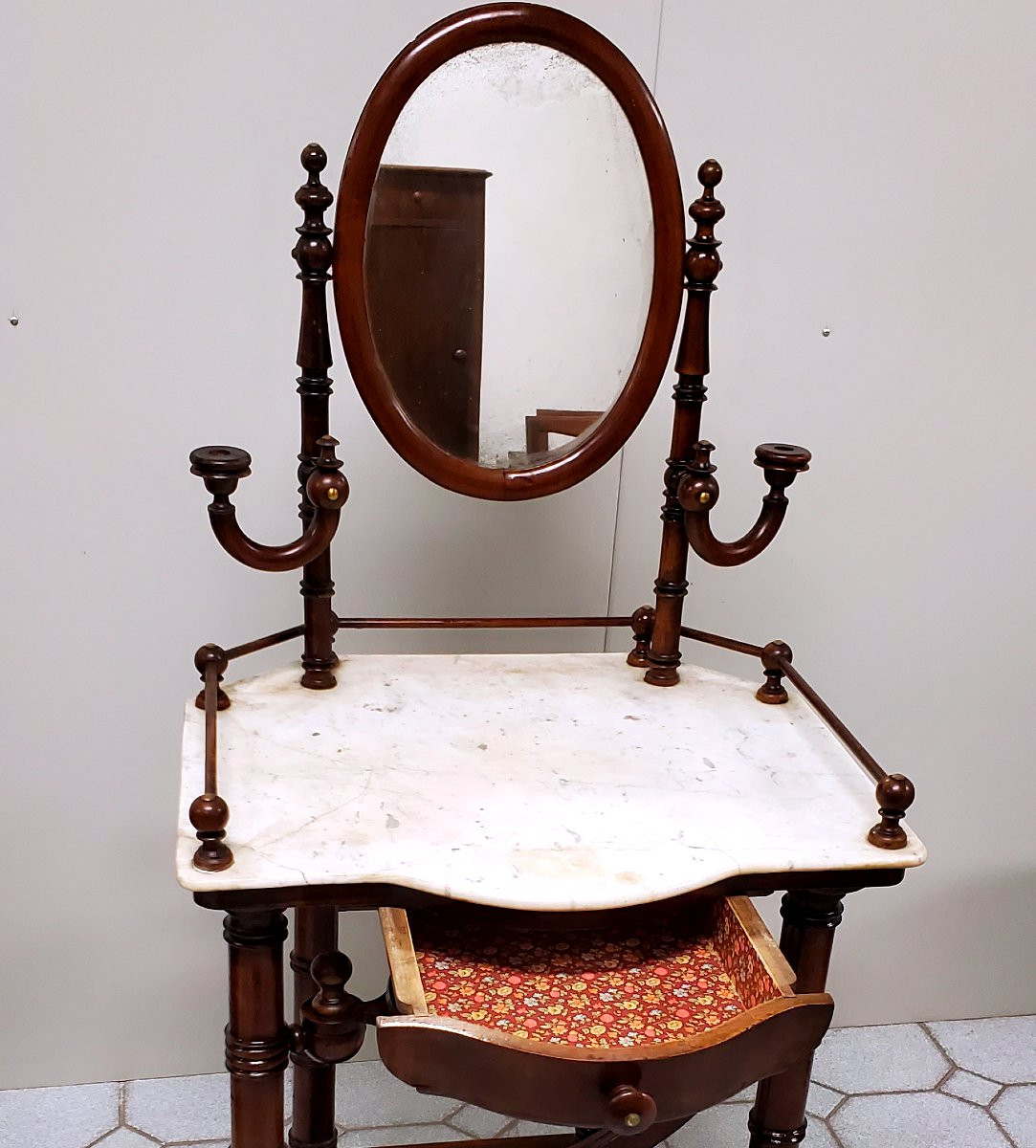 Antique Louis Philippe Dressing Table-photo-1