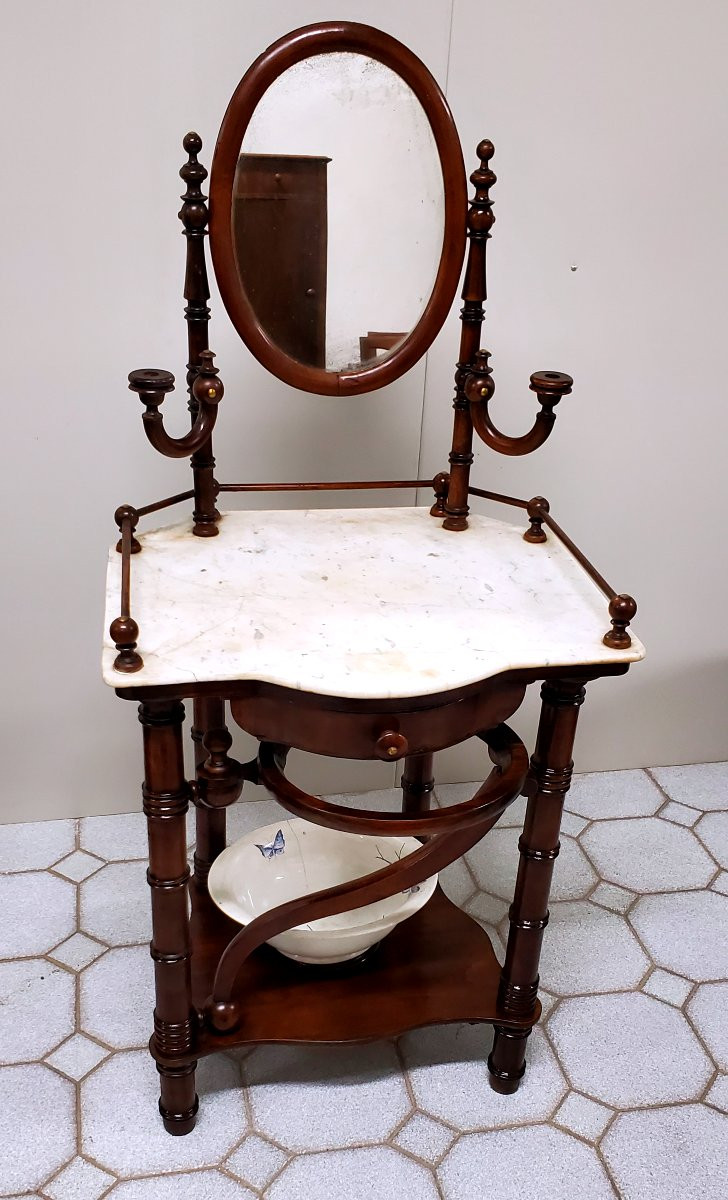 Antique Louis Philippe Dressing Table-photo-5