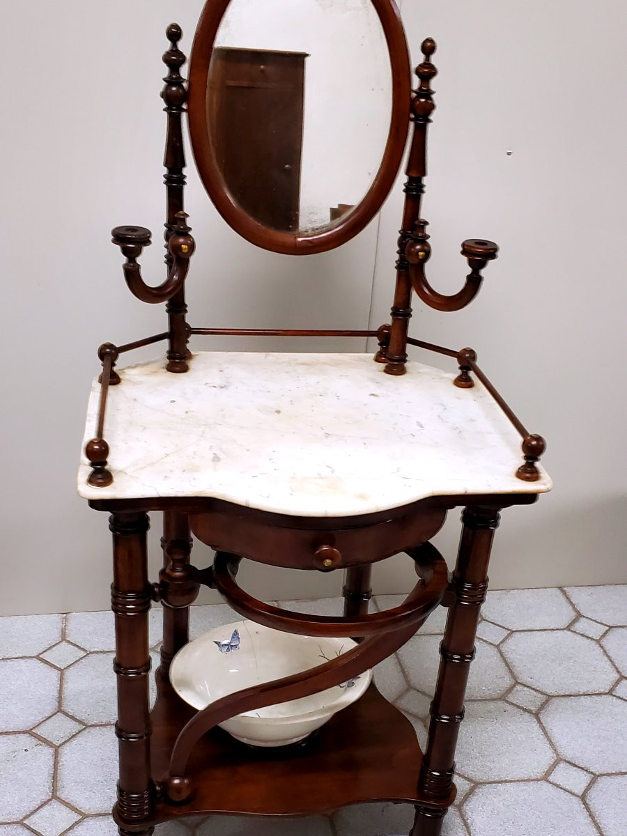 Antique Louis Philippe Dressing Table-photo-6