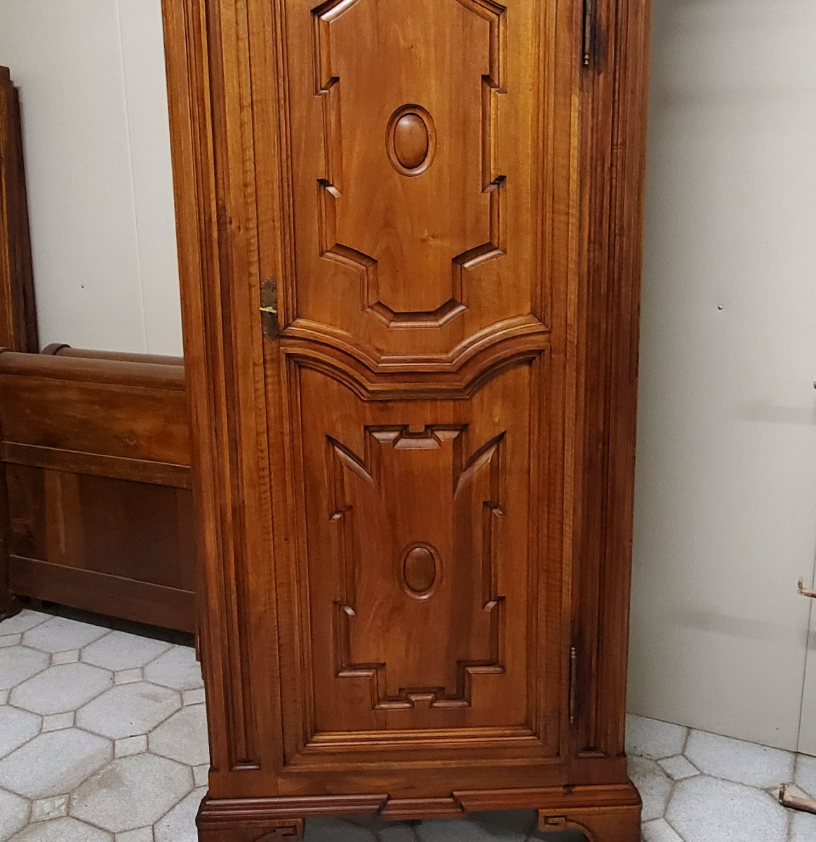 Antique Louis XVI-style Corner Cabinet From The 1850s/80s,-photo-2
