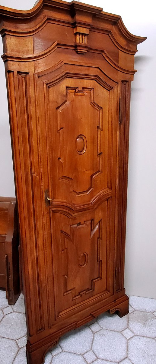 Antique Louis XVI-style Corner Cabinet From The 1850s/80s,-photo-3