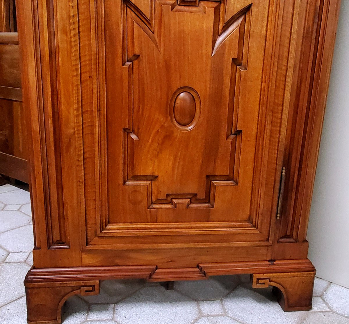 Antique Louis XVI-style Corner Cabinet From The 1850s/80s,-photo-4