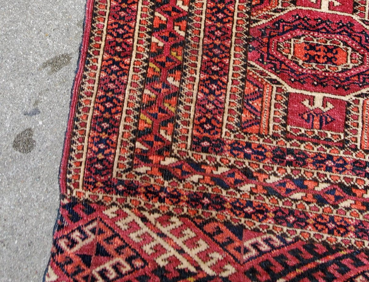Tapis ancien Bokara, fabriqué en Asie centrale-photo-4