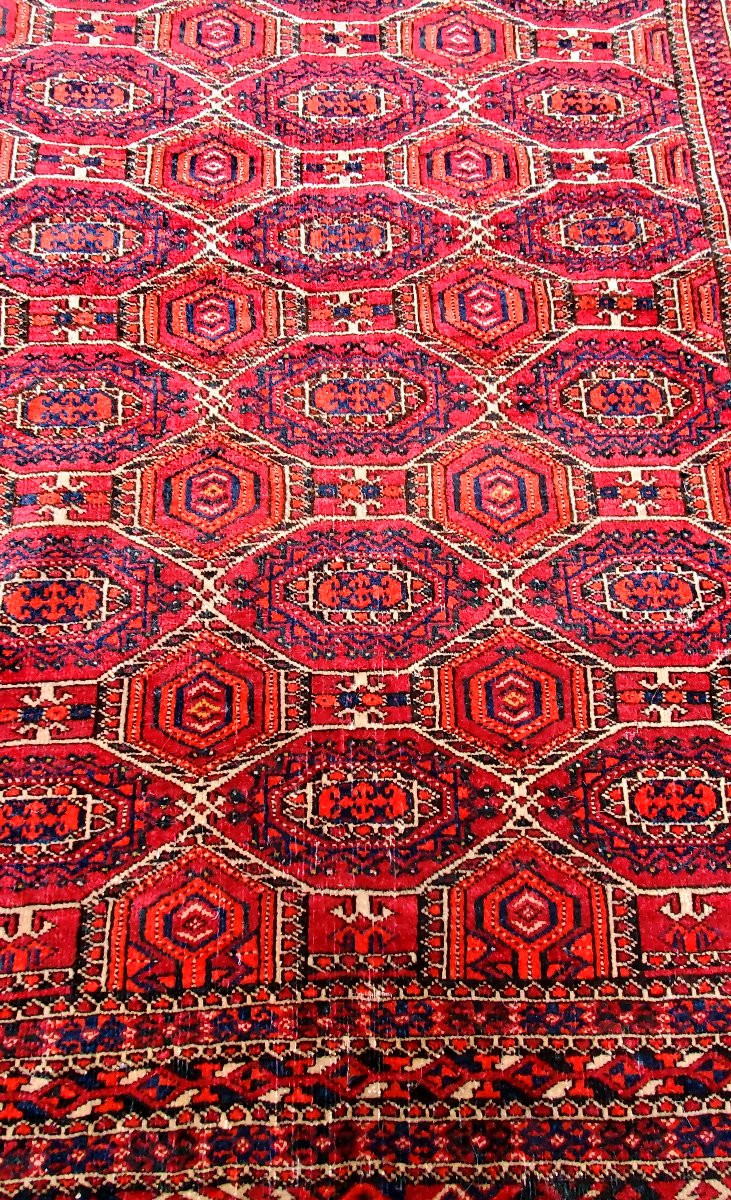 Tapis ancien Bokara, fabriqué en Asie centrale-photo-6