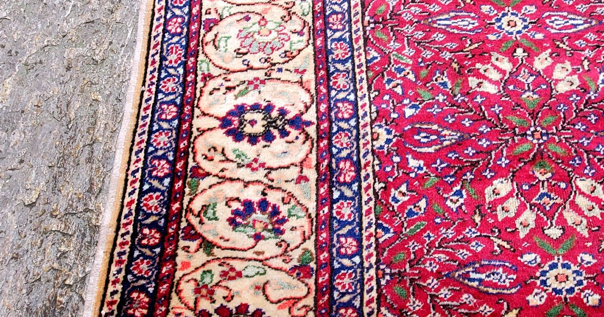 Tapis caucasien ancien, 3 mètres x 2 mètres, fait main. -photo-2