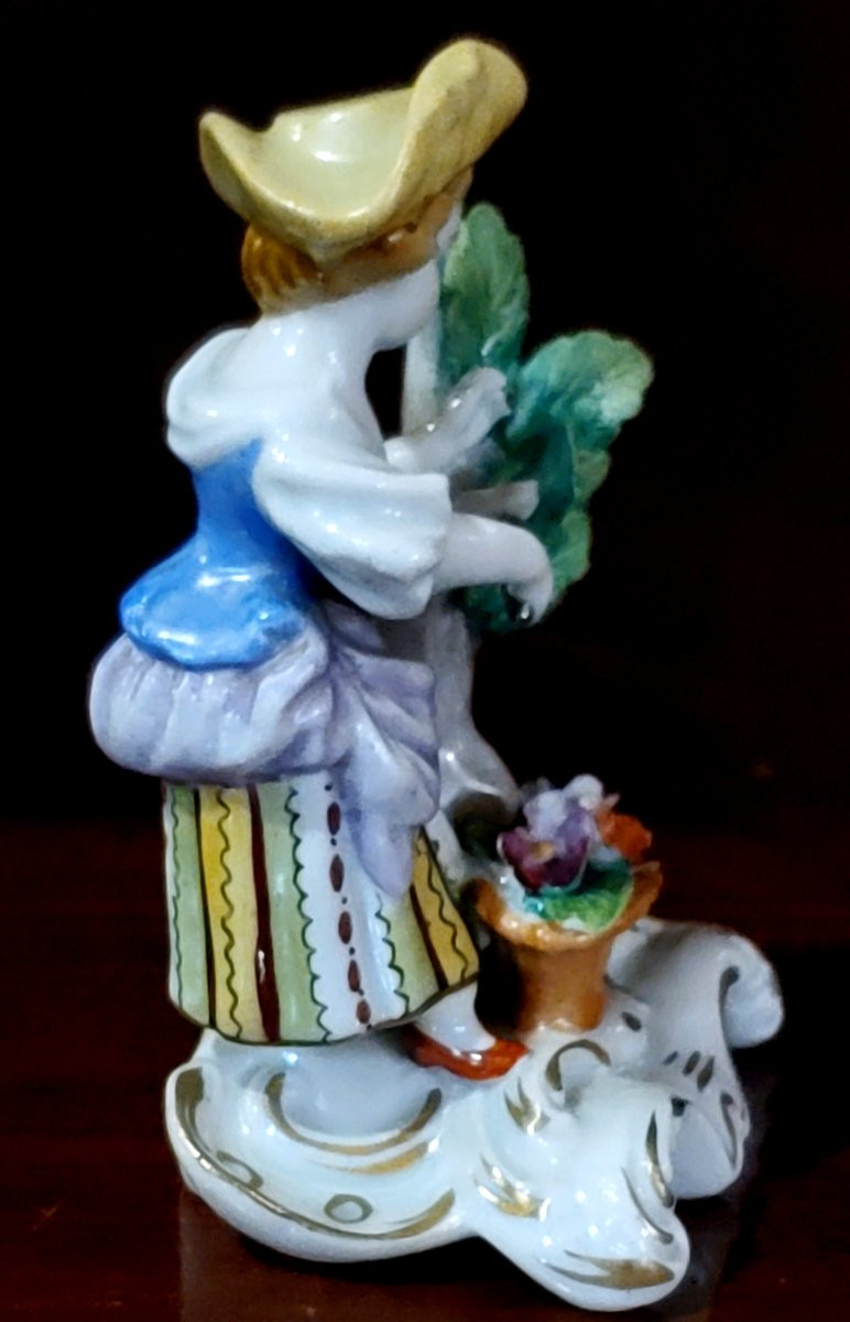 Antique Porcelain Statue From The German Factory In Sitzendorf, Thuringia-photo-6