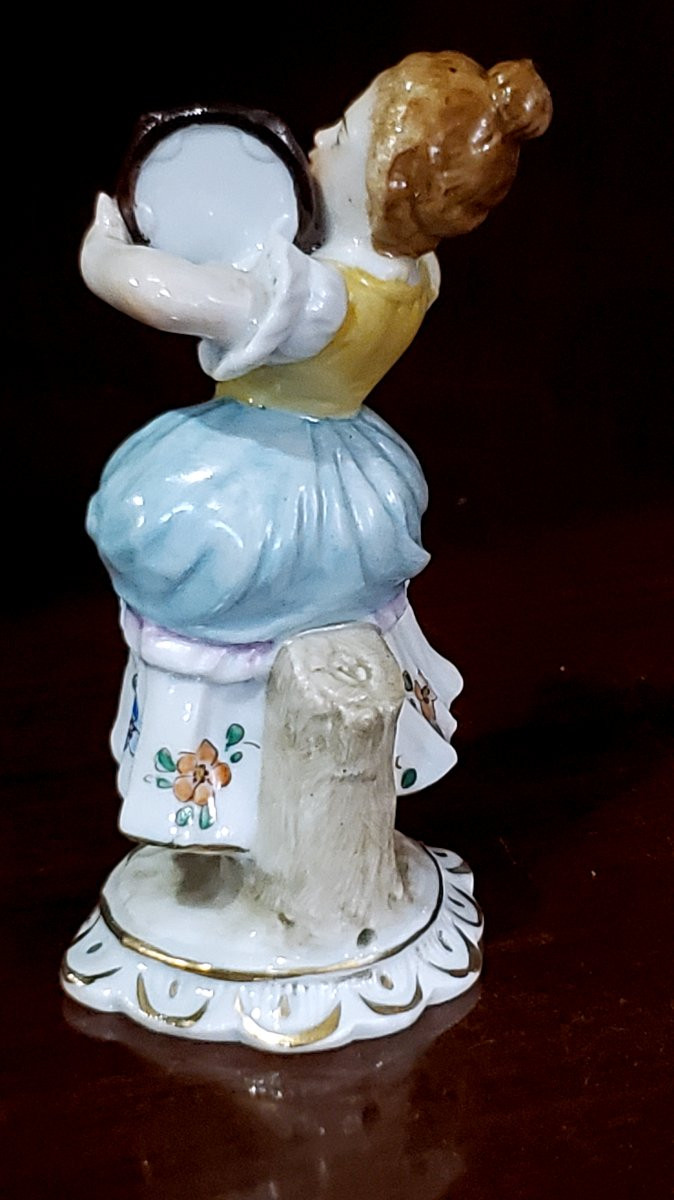 Antique Porcelain Statuette From The German Manufacturer Sitzendorf, Thuringia-photo-4
