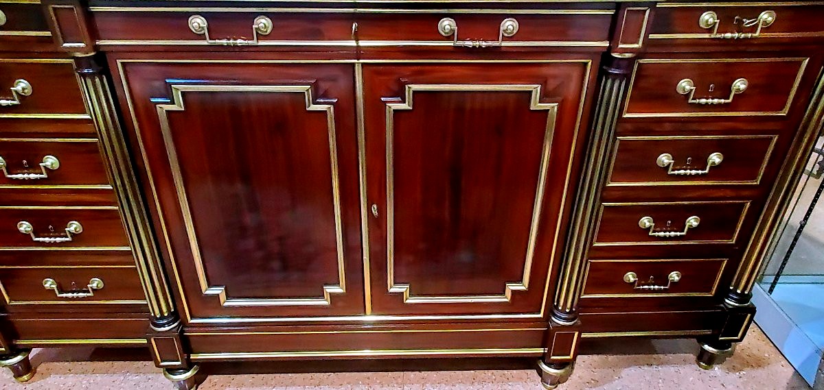 Antique Napoleon III Sideboard, French-made, In Mahogany.-photo-6