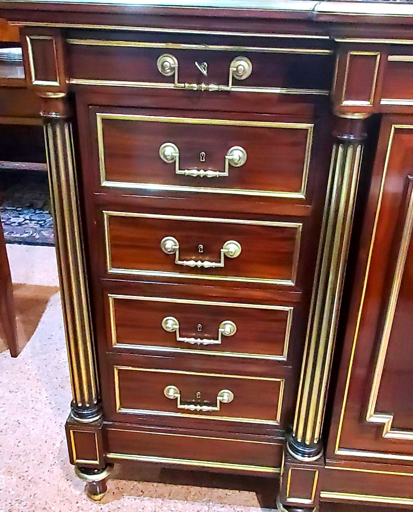 Antique Napoleon III Sideboard, French-made, In Mahogany.-photo-7