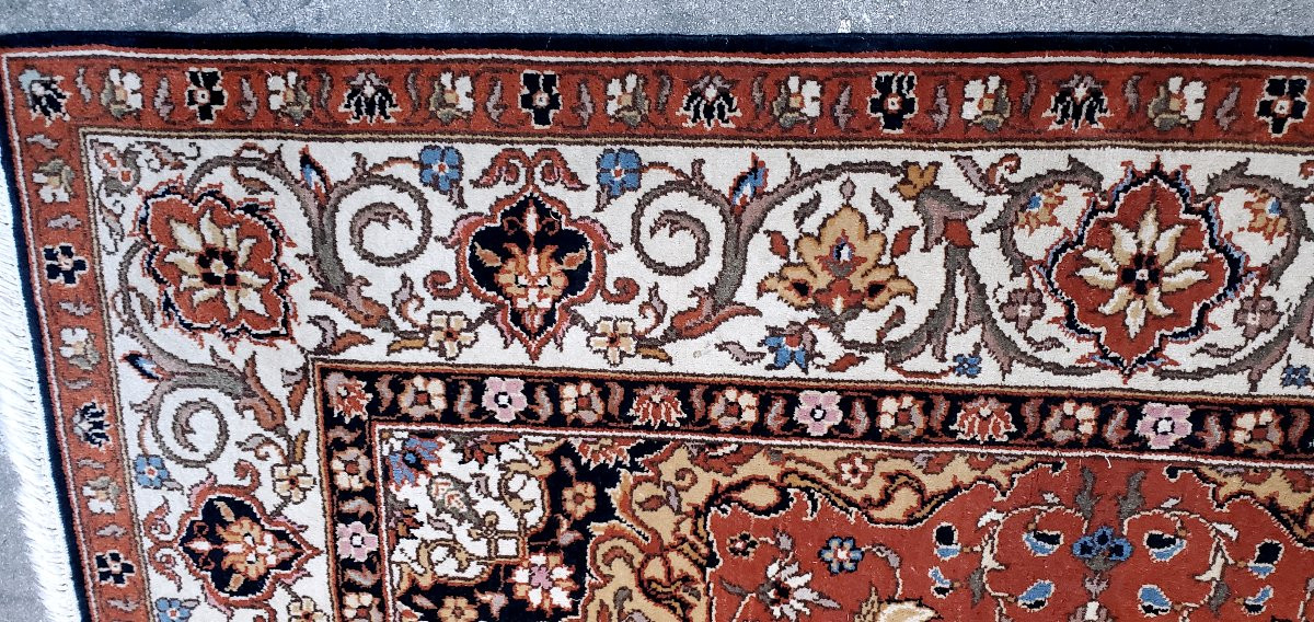 Hand-knotted Persian Kashan Rug, 205 X 195 Cm. -photo-5