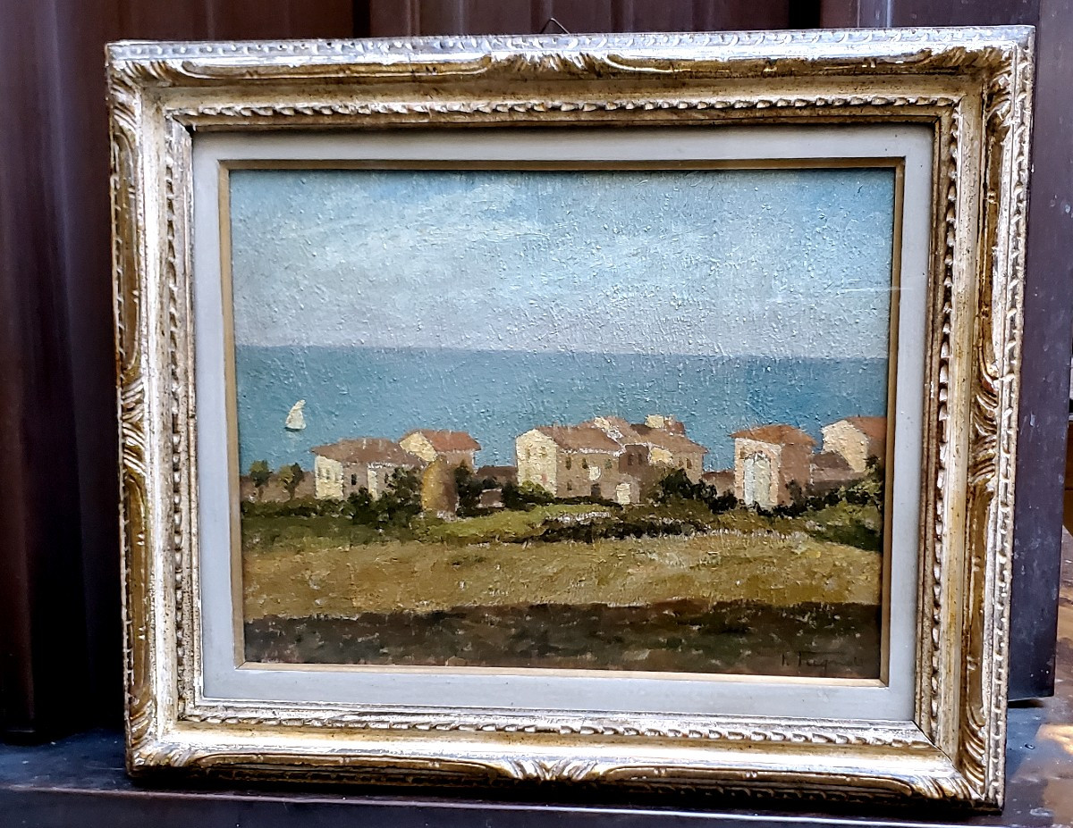 Oil Painting On Panel Signed By Ferdinando Tugnoli, A Bolognese Painter 