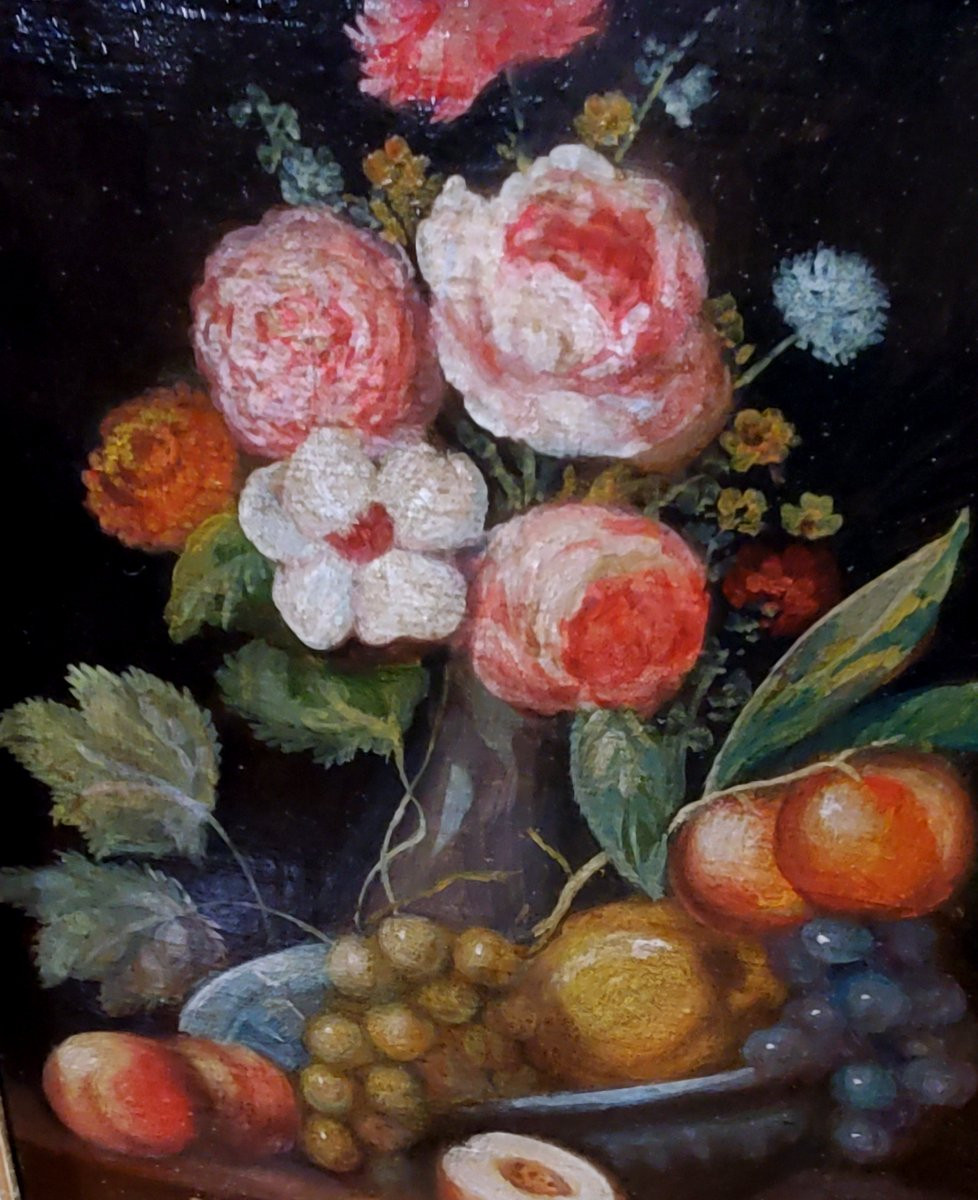 Deux natures mortes signées Contini – Huile sur toile, fin XIXe/début XXe siècle  -photo-4