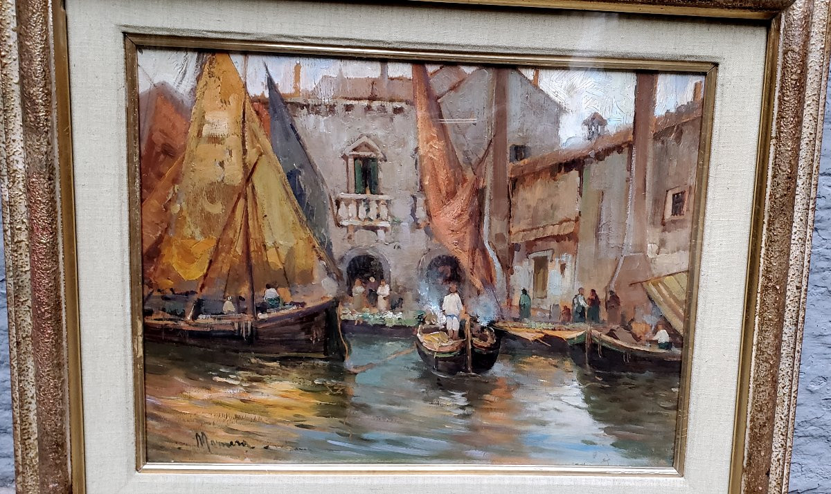 A Seascape Depicting A Port Scene. -photo-3