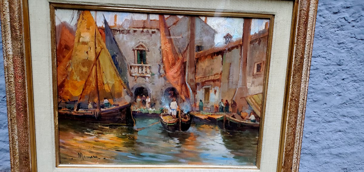 A Seascape Depicting A Port Scene. -photo-3