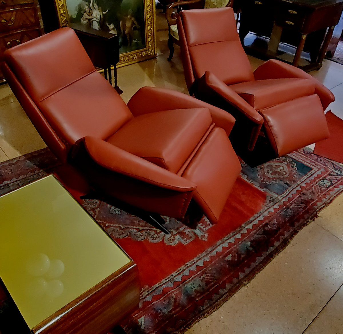Two Original Armchairs From The 1960s, Completely Restored -photo-5
