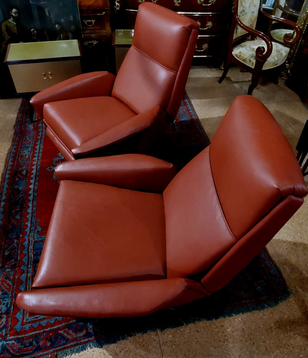 Two Original Armchairs From The 1960s, Completely Restored -photo-7