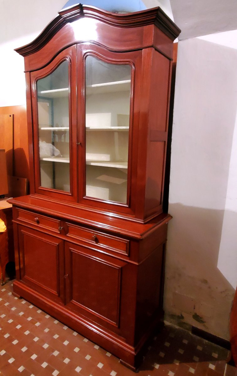  Vitrine ancienne d'époque Louis-Philippe  en acajou -photo-3