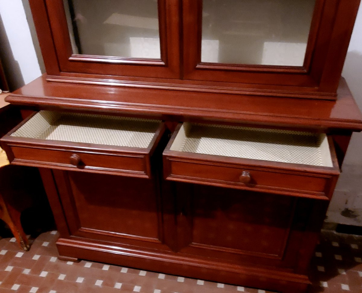  Vitrine ancienne d'époque Louis-Philippe  en acajou -photo-4