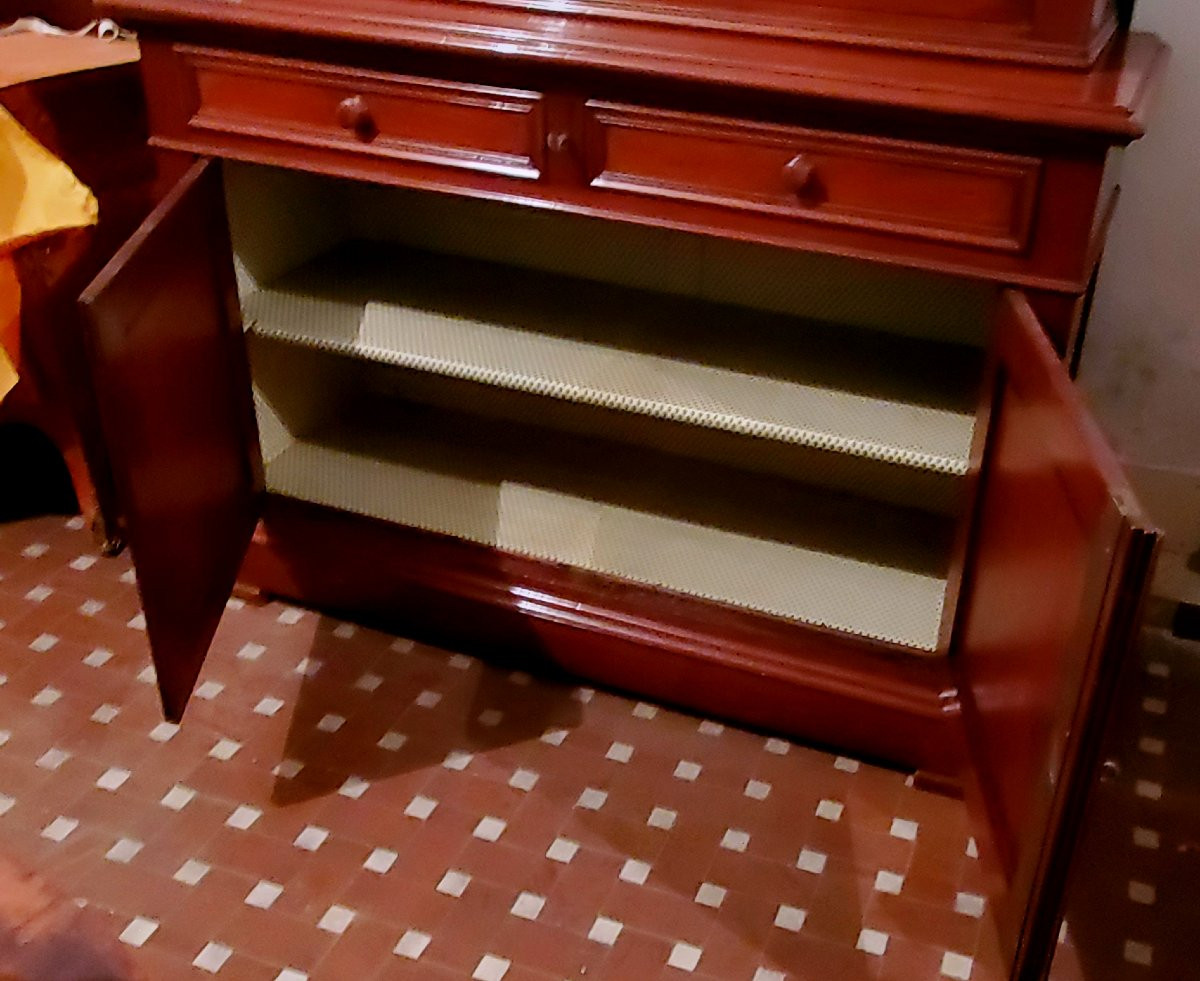  Vitrine ancienne d'époque Louis-Philippe  en acajou -photo-5