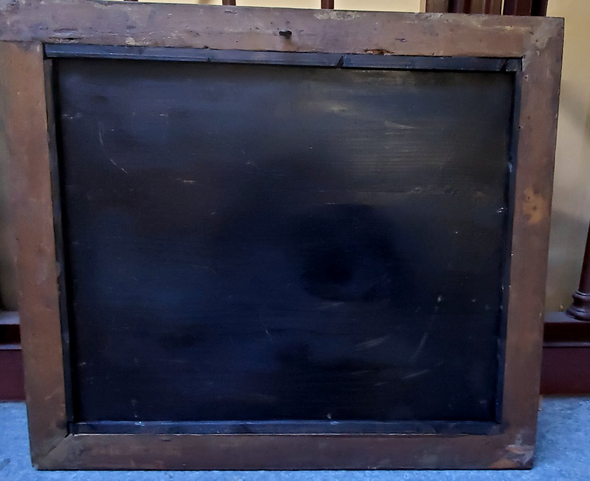 Oil Painting On Panel Depicting A Battle, 19th Century, Austro-german. -photo-6