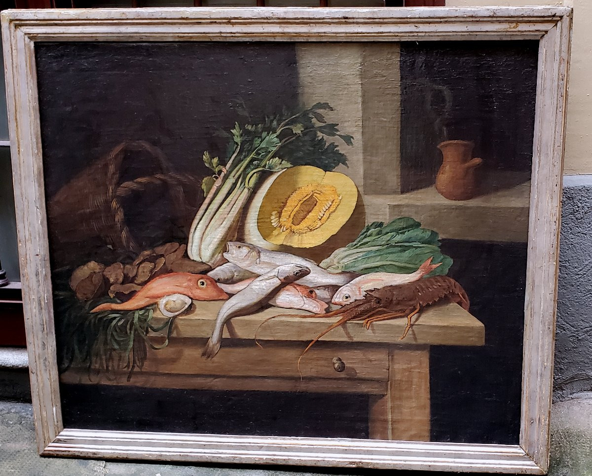 Nature morte de l'école d'Italie du Nord, région Lombardie/Vénétie, XVIIe siècle-photo-1
