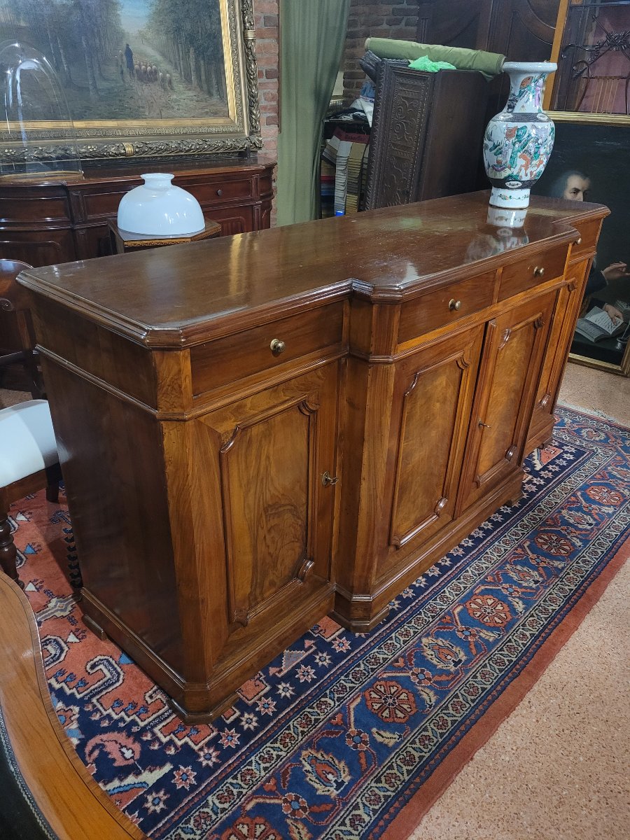 Louis Philippe 4-door Sideboard In Walnut-photo-3