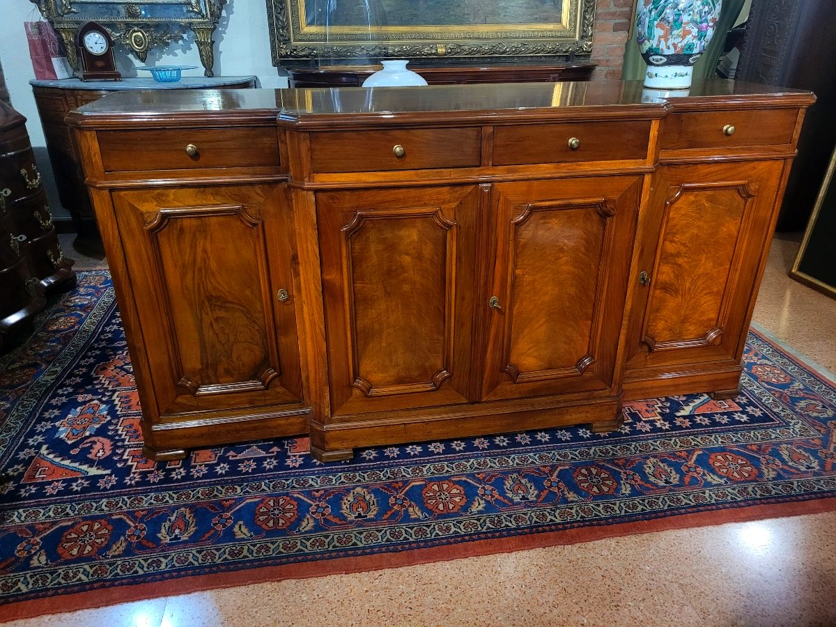 Louis Philippe 4-door Sideboard In Walnut