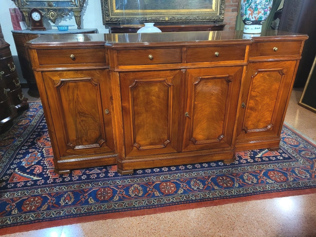 Louis Philippe 4-door Sideboard In Walnut