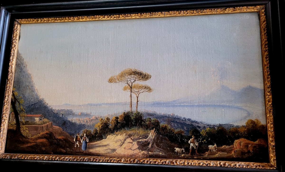 Four Views Of The Gulf Of Naples And Posillipo – Posillipo School, First Half Of The 19th Century-photo-1
