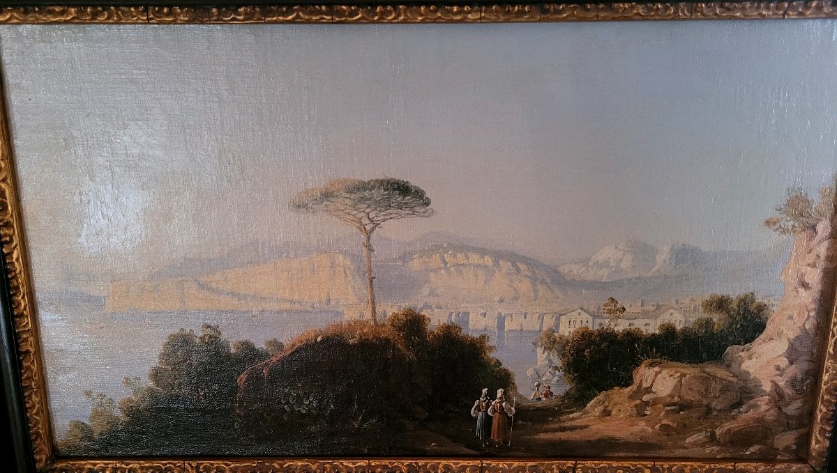 Four Views Of The Gulf Of Naples And Posillipo – Posillipo School, First Half Of The 19th Century-photo-3