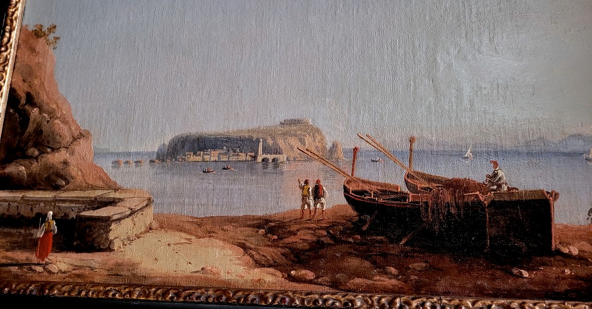Four Views Of The Gulf Of Naples And Posillipo – Posillipo School, First Half Of The 19th Century-photo-5