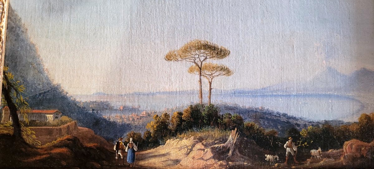 Four Views Of The Gulf Of Naples And Posillipo – Posillipo School, First Half Of The 19th Century-photo-8