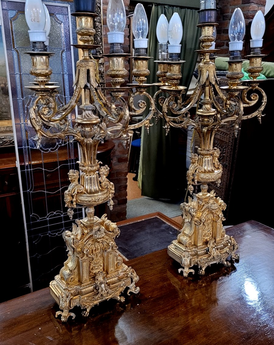 Napoleon III Candlesticks