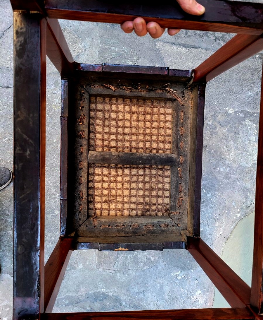 Paire de petits fauteuils chinois en bois – époque Qing, 1797-1820-photo-8