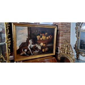Oil Painting On Canvas, Made In 1700