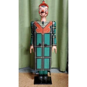 Pinocchio en bois, avec armoire, fabrication italienne, vers 1940