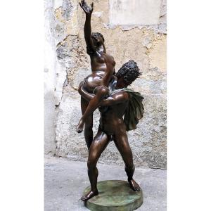 Bronze Sculpture Depicting The Rape Of The Sabine Women