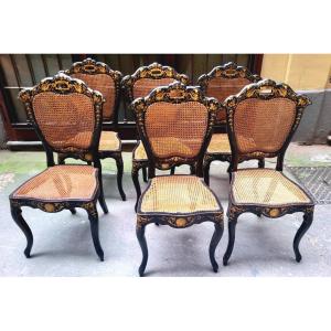 Six Lombard-venetian Chairs