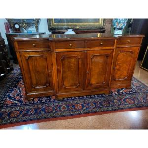Buffet 4 portes Louis-Philippe en noyer