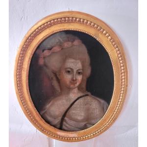 Portrait Of A Female Ancestor – Oil On Canvas, Late 18th Century