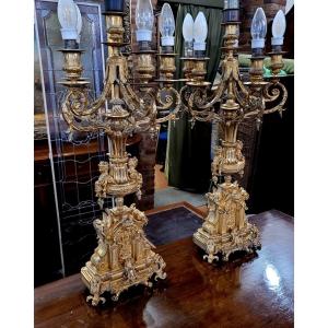 Napoleon III Candlesticks