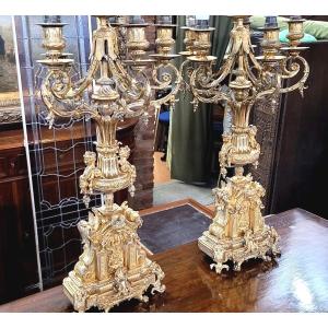 Napoleon III Candlesticks