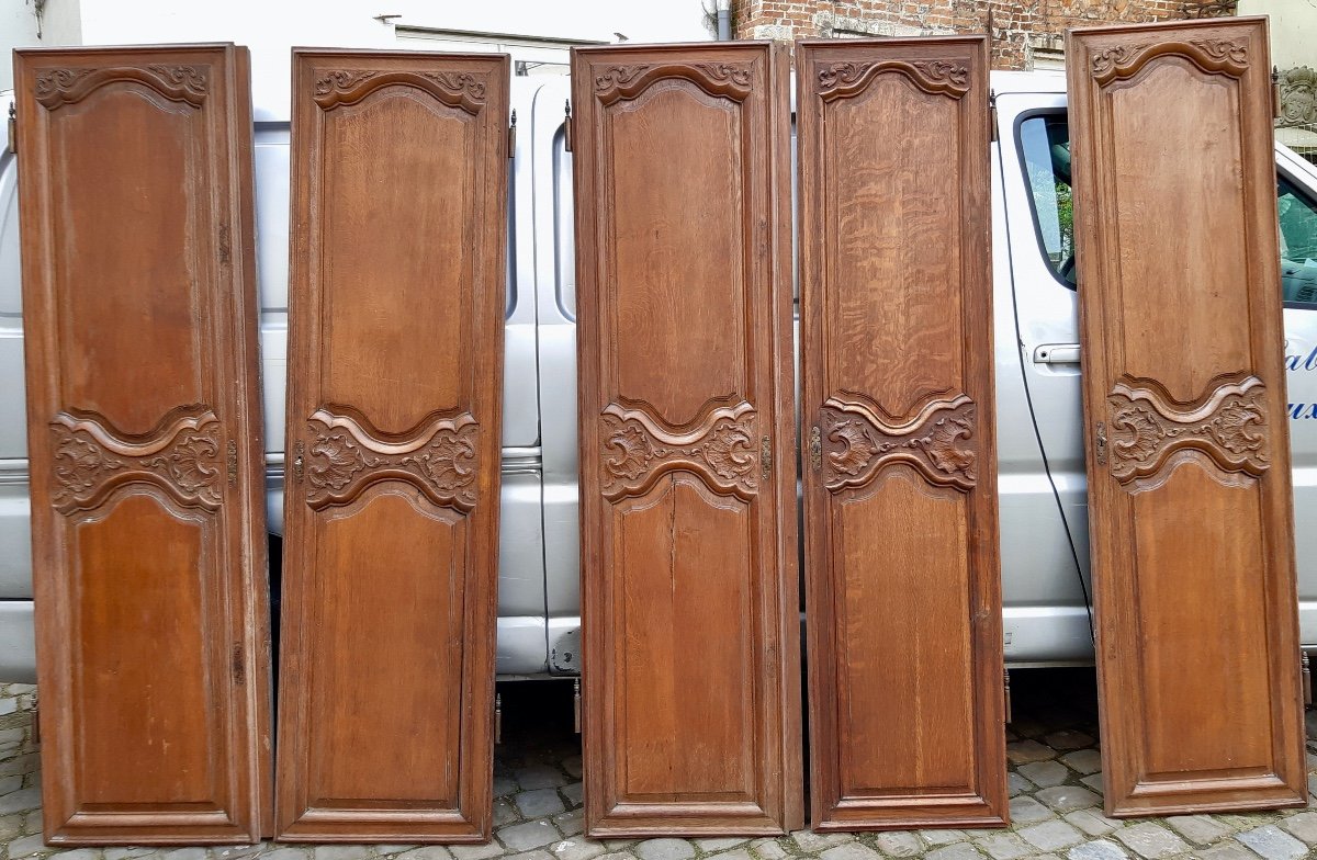 Six Portes En Chêne Louis XV