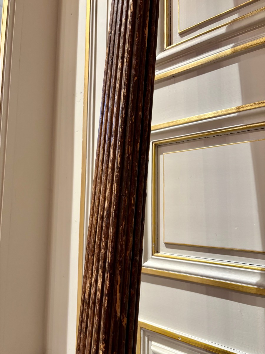 Râre échelle de bibliothèque du dix-huitième siècle-photo-2