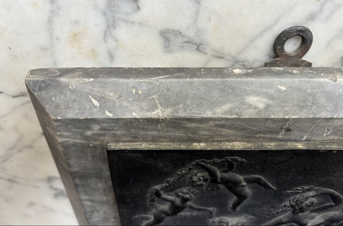 The Triumph Of Galatea - Late Eighteenth-century Marble Bas-relief-photo-4