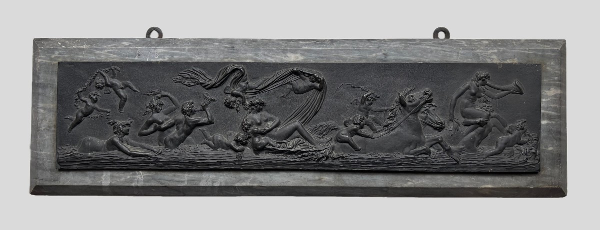 The Triumph Of Galatea - Late Eighteenth-century Marble Bas-relief